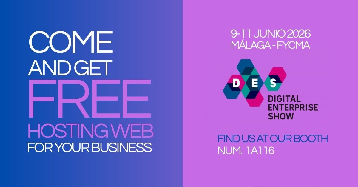 Coming to DES 2026? 1 month of free web hosting for visitors to our stand
