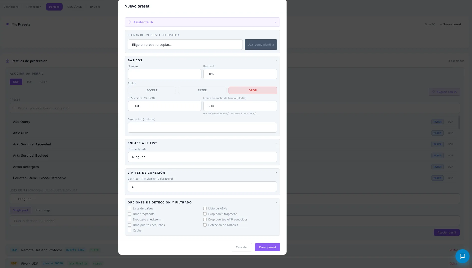Custom filters