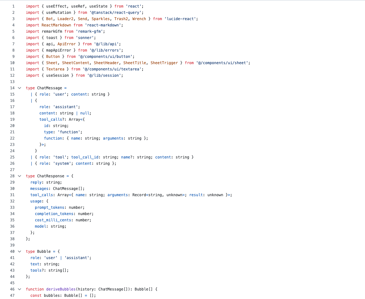 Production React/TypeScript component