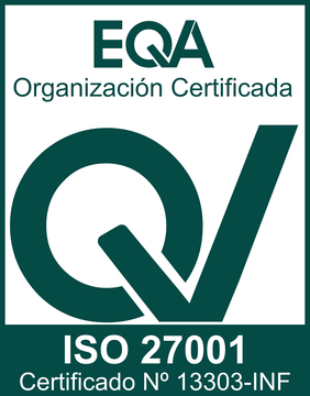 ISO 27001 · Organización certificada por EQA