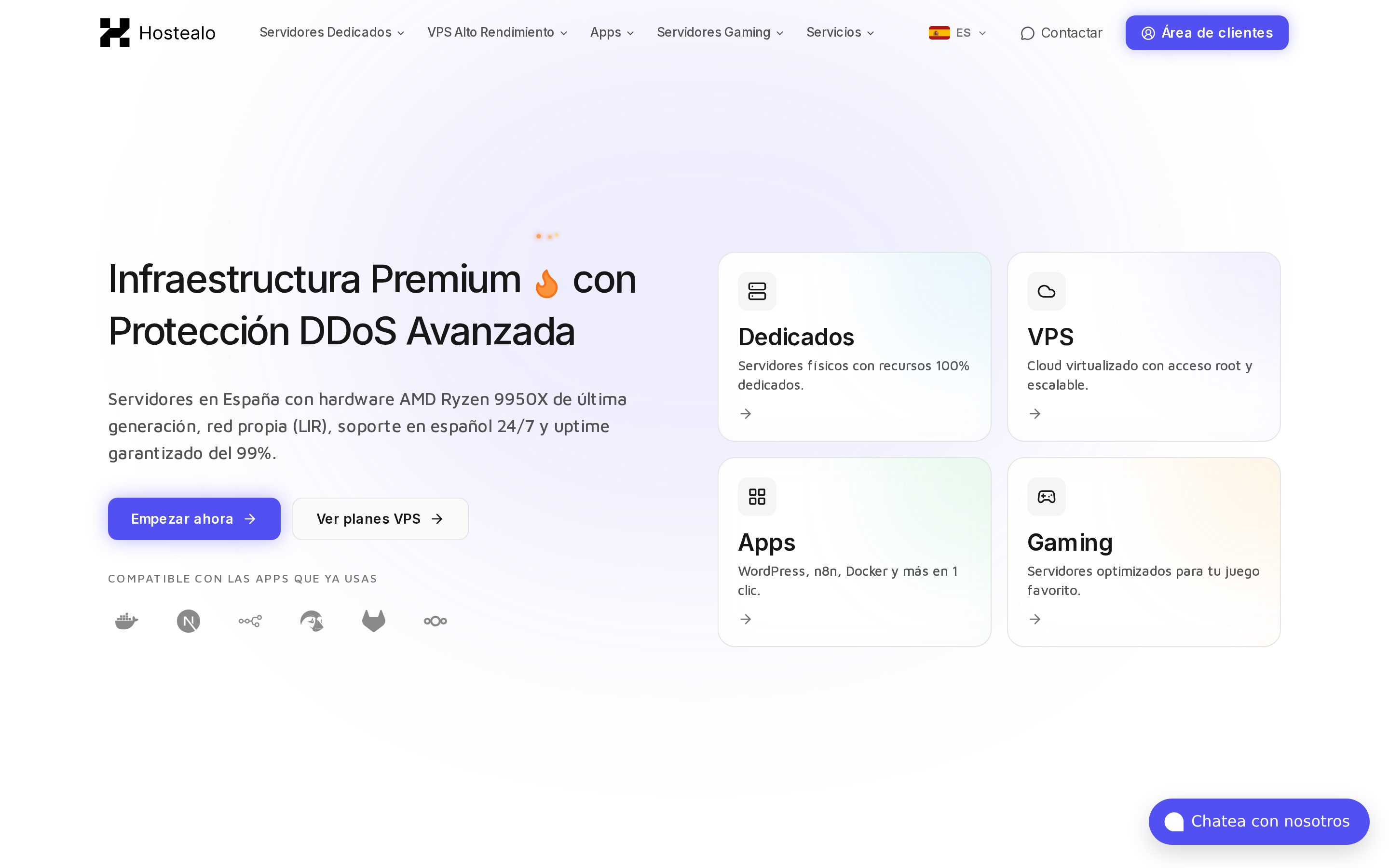 Hostealo — captura