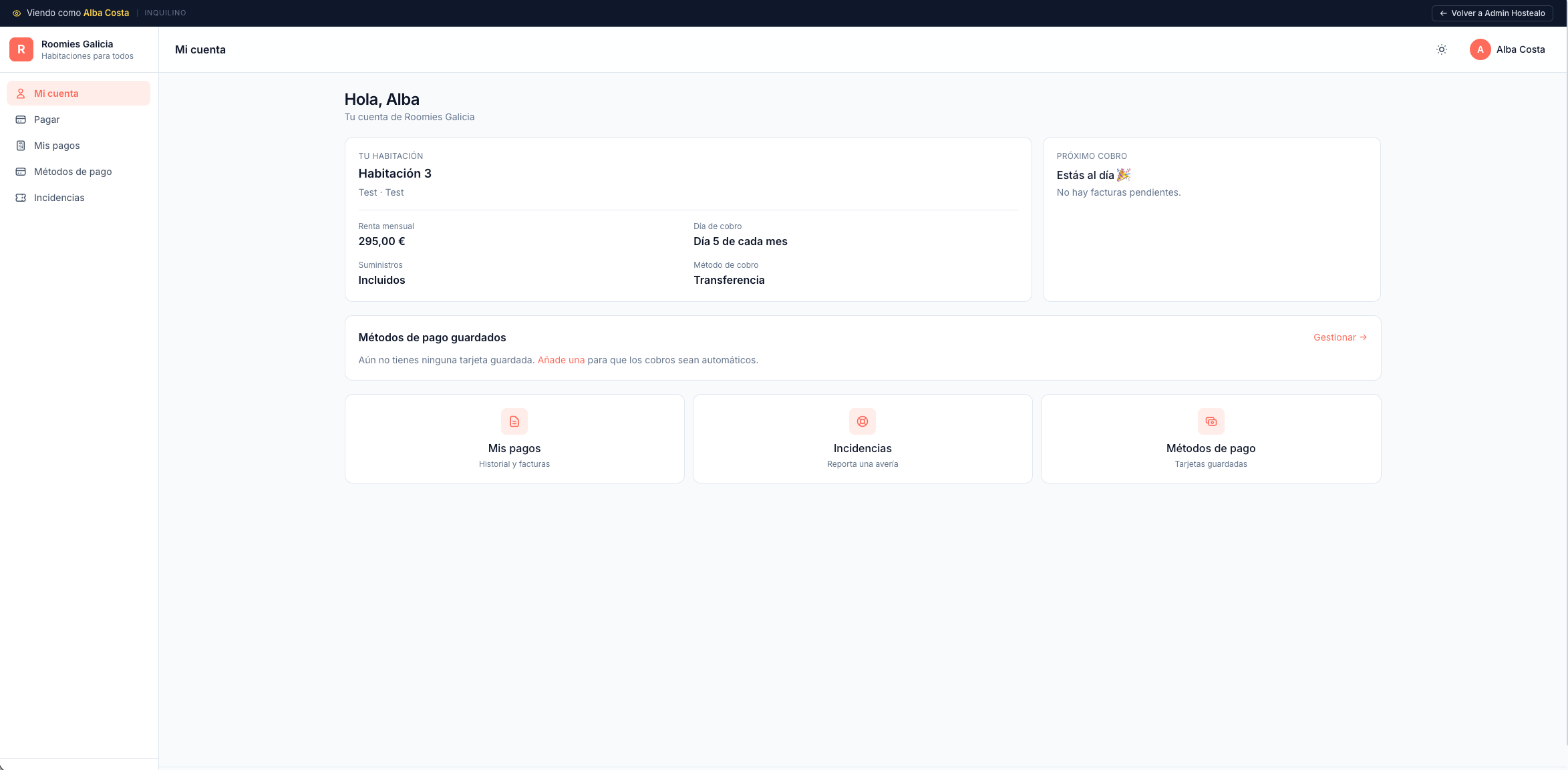Tenant portal